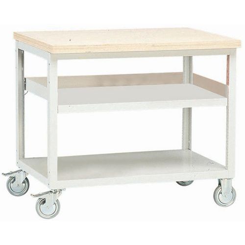 Mobile Werkbank Modul - 2 Fachböden, Breite: 100 cm Mobile Werkbank Modul - 2 Fachböden, Breite: 100 cm