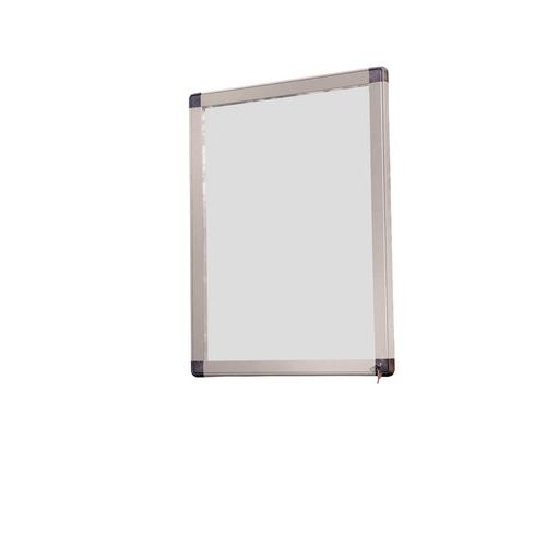Außenvitrine Antares im Querformat - Rückwand aus Aluminium - Tür aus Plexiglas