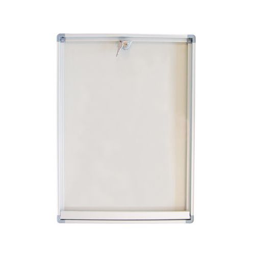 Innenvitrine Phoenix - Aluminiumrückwand - Plexiglastür