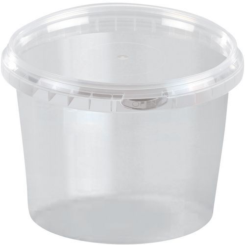 Pot plastique à couvercle étanche