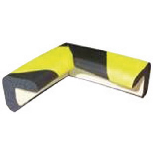 Selbstklebende Schutzprofile an den Ecken, Werkstoff: Polyurethan, Höhe: 30 mm, Farbe: Schwarz/gelb