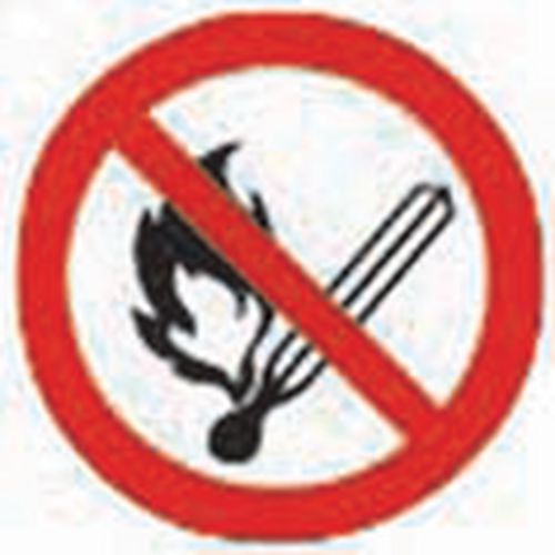 Verbotsschild - Offenes Feuer verboten - Schild Verbotsschild - Offenes Feuer verboten - Schild