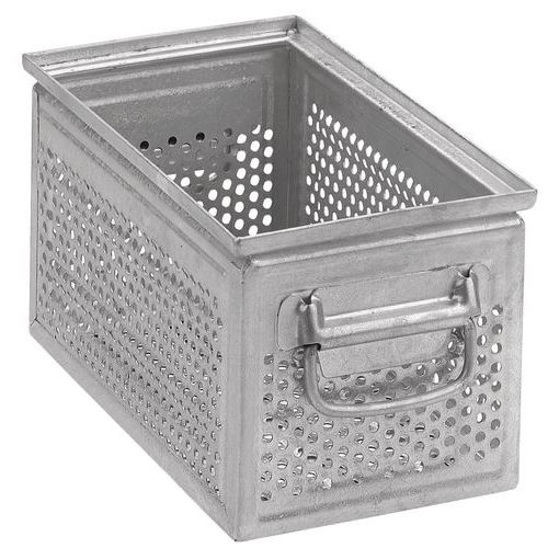 Perforierter Transportbehälter aus Stahl - Länge 315 bis 630 mm - 9,5 bis 77 L, Gesamtinhalt: 29 L