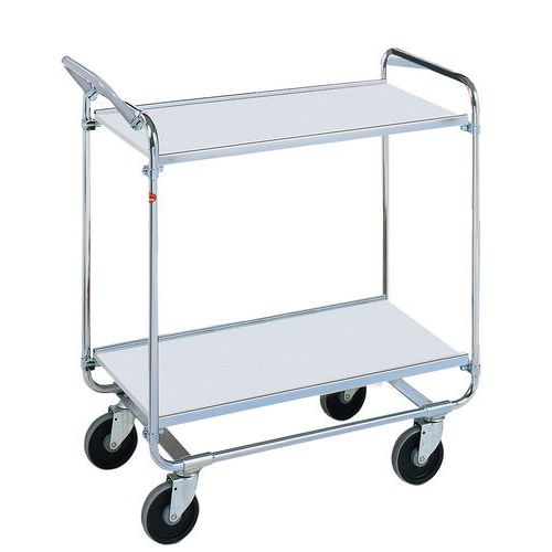 Etagenwagen mit 2 Holzböden - Tragkraft 150 kg Etagenwagen mit 2 Holzböden - Tragkraft 150 kg