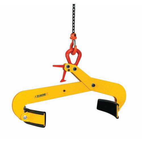 Pince semi-automatique pour fût métal - Prise verticale - Force 500 kg Pince semi-automatique pour fût métal - Prise verticale - Force 500 kg