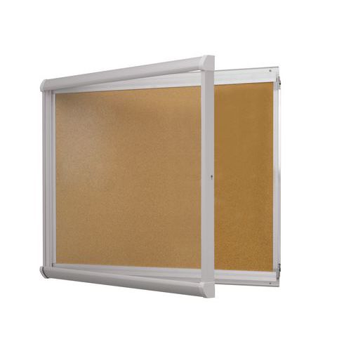 Außenvitrine Leader - Korkrückwand - Plexiglastür - Vanerum