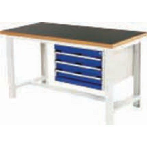 Arbeitstisch Cubio mit 3 Schubfächern - Breite 200 cm - Arphenol