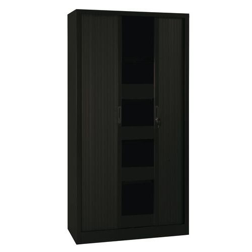 Hoher Rollladenschrank im Set - Breite 120 cm - Manutan, Gesamthöhe: 198 cm, Gesamtbreite: 120 cm