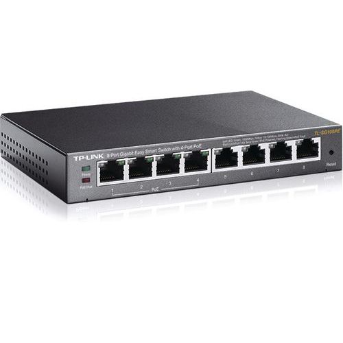 Easy Smart-Switch 8 Ports Gigabit TP-Link – 4-Ports PoE