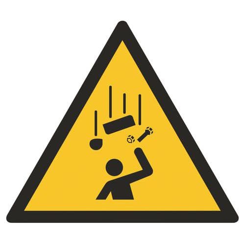 Warnzeichen ISO 7010, Warnung vor herabfallenden Gegenständen, Kunststoff-Schild