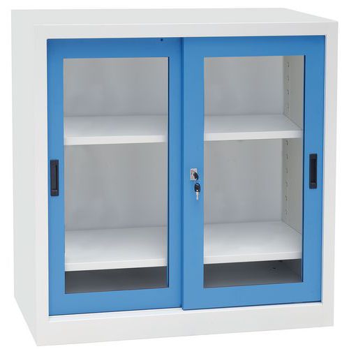 Armoire basse portes coulissantes CH - L100 cm - Manutan Expert Armoire basse portes coulissantes CH - L100 cm - Manutan Expert