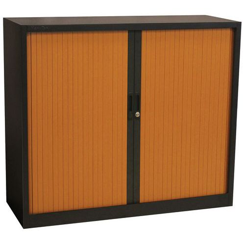 Niedriger Rollladenschrank, zweifarbig - Manutan Expert Orel
