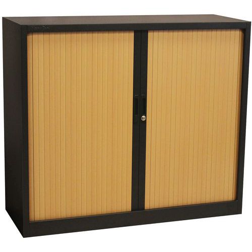 Niedriger Rollladenschrank, zweifarbig - Manutan Expert Orel