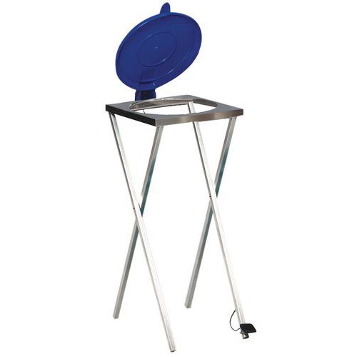 Support fixe pour sac-poubelle 120 L en ciseaux avec pédale Support fixe pour sac-poubelle 120 L en ciseaux avec pédale