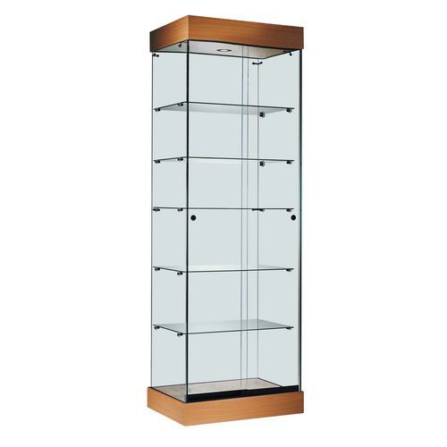 Vitrine ASF avec éclairage LED - Hêtre