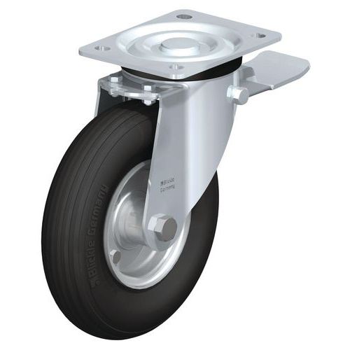 Lenkrolle mit Platte und Feststeller - Tragkraft 75 bis 250 kg