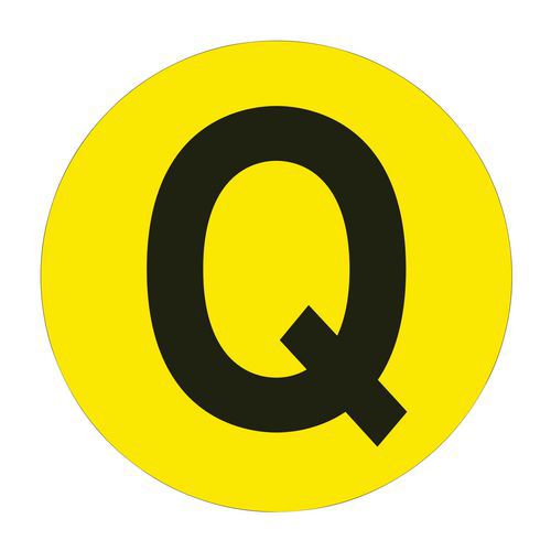 Kreis zur Bodenmarkierung - Buchstabe - Beaverswood