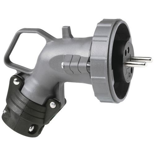Fiche coudée Hypra 2P+T 16A 230V