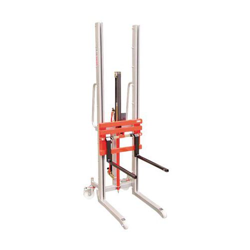 Stapler mit Hubfunktion, in der Breite verstellbar - Kapazität 300 kg