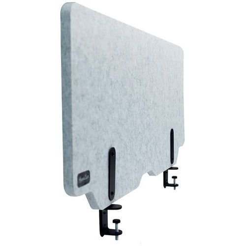 Séparateur de bureau gris clair kit pinces - Manutan