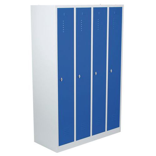 Vestiaire industrie propre - 1 à 4 colonnes - Sur socle - Manutan Expert