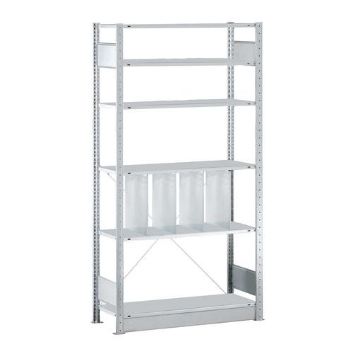 Regal Easy-Fix für leichte Lasten - Einseitig - H 2500 mm - Verzinkt - Schulte