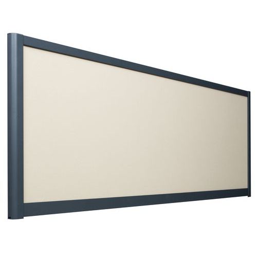 Trennwand 495 x1600 - Profil grau - Insona