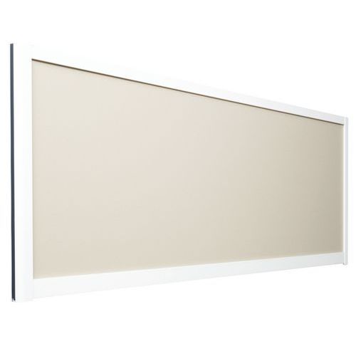 Trennwand 495 x 1600 - Profil weiß - Insona