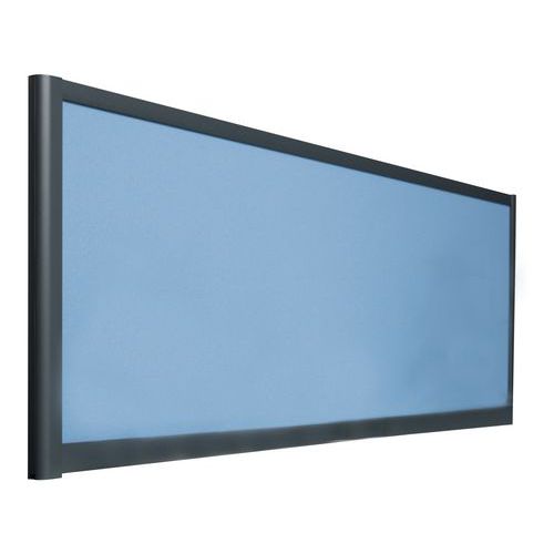Abteilungsschirm 495x1400 - Profil grau - Insona