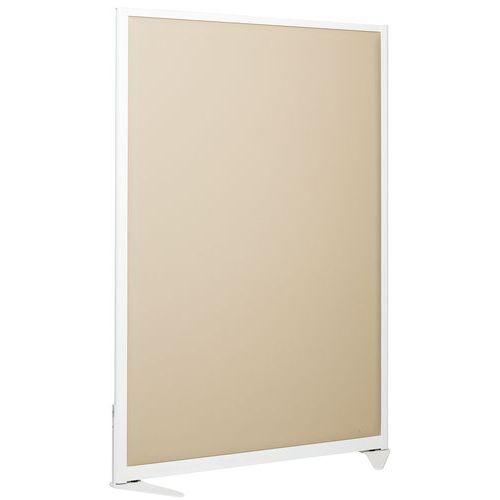 Schallschutz-Trennwand 170 x 100 cm - Struktur weiß
