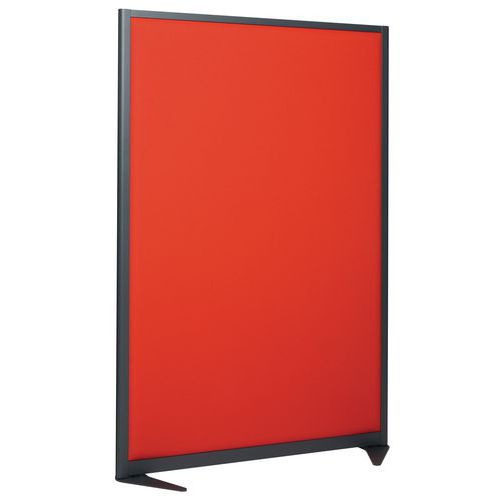 Schallschutz-Trennwand 170 x 120 cm - Struktur grau