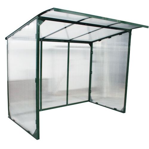 Raucherunterstand Clear - Einfaches Modul