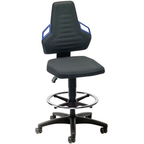 Stuhl Ergoconfort Supertec, Typ Fuss: Rollen, Sitz Material: Supertec, Stuhl Modell: Hoch, Fußstütze: ja