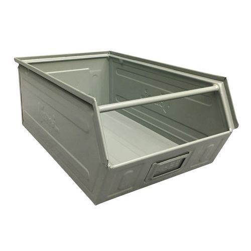 Bac à bec métallique - Modèle laqué gris - Longueur 500 à 700 mm
