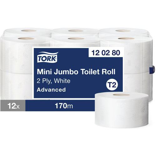 Toilettenpapier Mini und Maxi Jumbo Tork Advanced Toilettenpapier Mini und Maxi Jumbo Tork Advanced