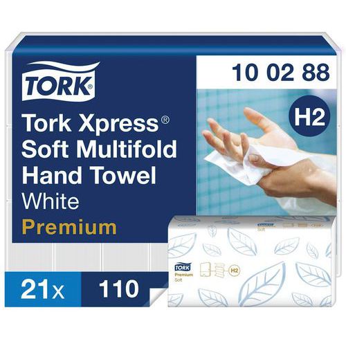 Essuie-mains Tork Premium H2 - Enchevêtré Essuie-mains Tork Premium H2 - Enchevêtré