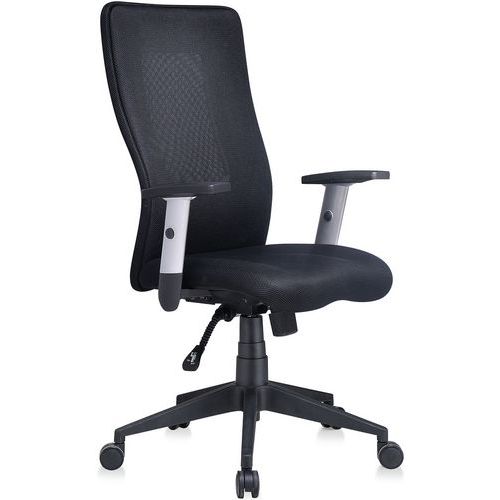 Siège de bureau ergonomique dossier haut Penelope - Tissu - Manutan Expert