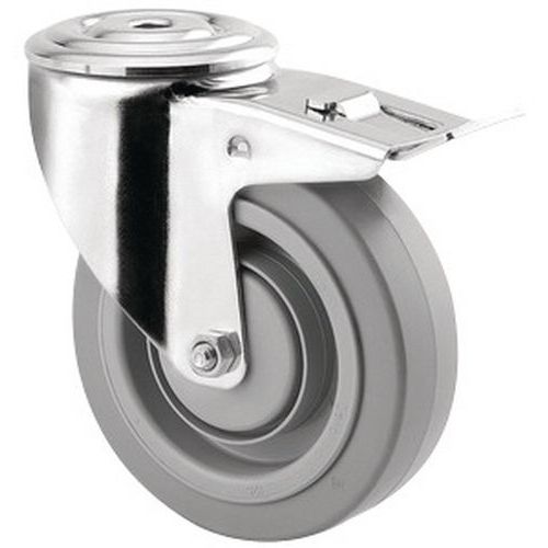 Lenkrolle mit Rückenloch und Feststeller - Tragkraft 150 kg