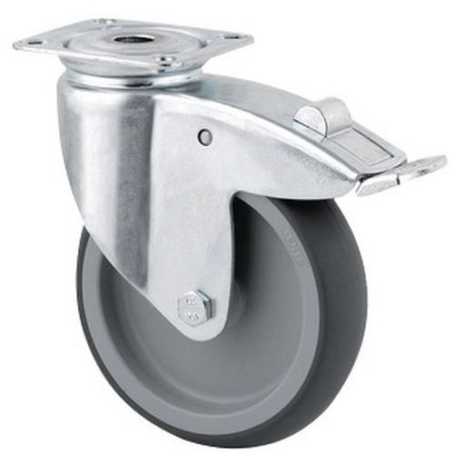 Lenkrolle mit Befestigungsplatte - Tragkraft 80 kg Lenkrolle mit Befestigungsplatte - Tragkraft 80 kg