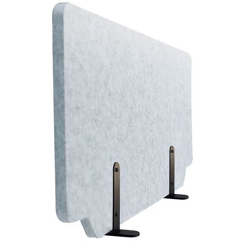 Séparateur de bureau gris clair kit pieds - Manutan
