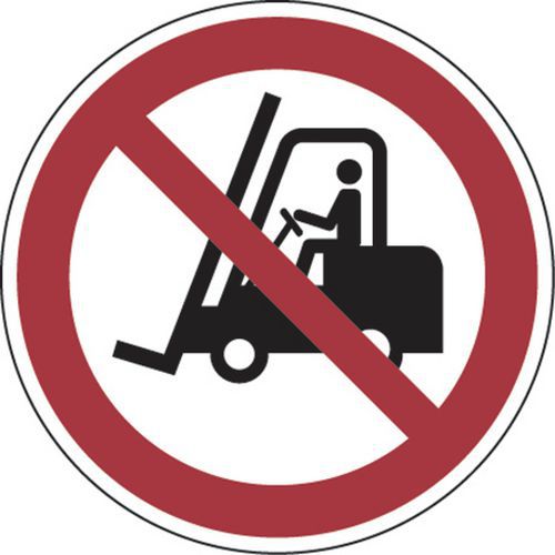 Panneau interdiction - Iinterdit aux véhicules industriels - Aluminium