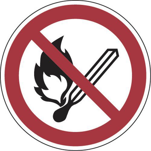 Verbotsschild - Offenes Feuer verboten - Aluminium