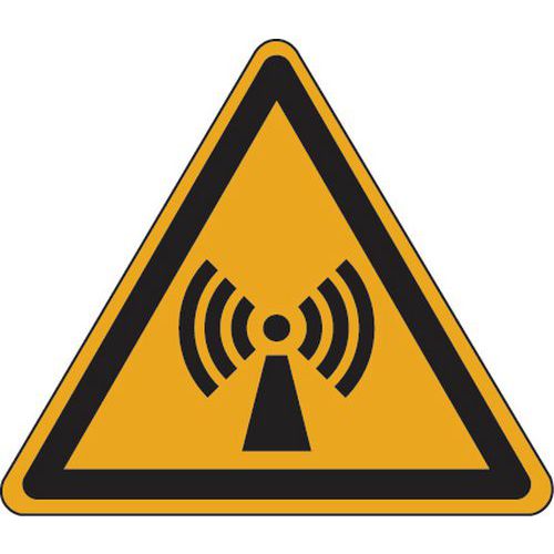 Panneau Danger - Radiations non ionisantes - Adhésif