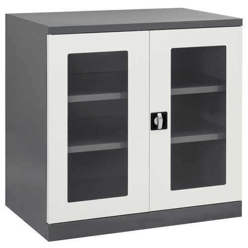 Werkstattschrank mit durchsichtigen Fenstern Werkstattschrank mit durchsichtigen Fenstern
