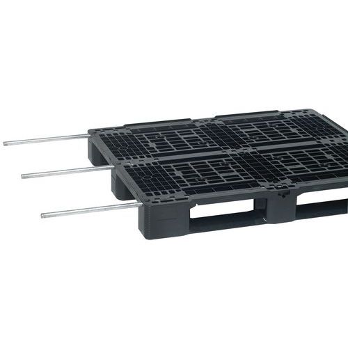 Schwerpalette Smart Euro auf Kufen, 1200 x 1000 mm - Manutan Expert Schwerpalette Smart Euro auf Kufen, 1200 x 1000 mm - Manutan Expert