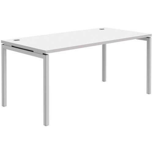 Bureau droit Open - Blanc/blanc Bureau droit Open - Blanc/blanc