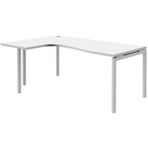 Bureau compact Open - Blanc/blanc Bureau compact Open - Blanc/blanc
