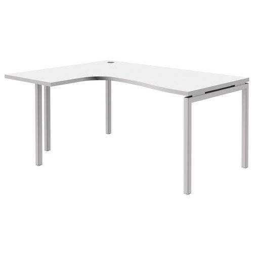 Bureau compact Open - Blanc/blanc Bureau compact Open - Blanc/blanc