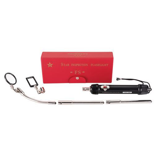 Miroir d'inspection extensible avec éclairage Miroir d'inspection extensible avec éclairage
