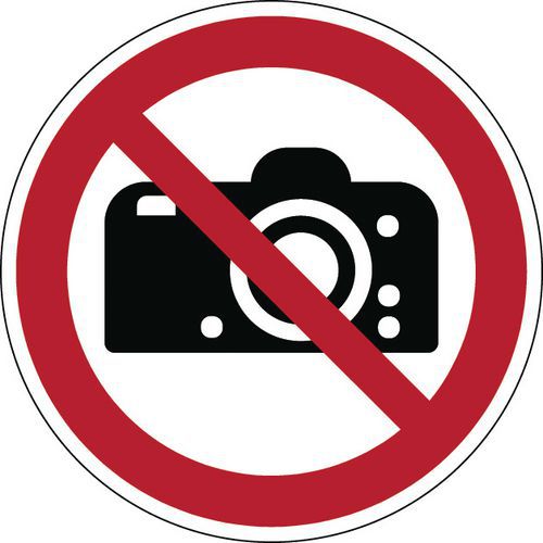 Panneau interdiction - Interdit de photographier - Rigide